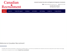 Tablet Screenshot of canadianrecruitment.com
